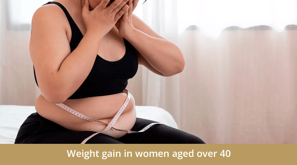 Five causes of weight gain in women aged over 40